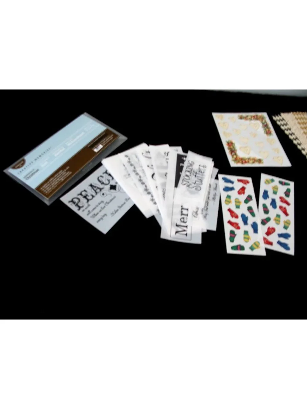 CREATIVE MEMORIES LOT Holly Days,Dazzle, Christmas Gr Lengths, Christmas quotes